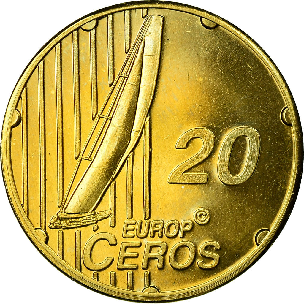 Zwitserland, Fantasy euro patterns, 20 Euro Cent, 2003, PR, Tin