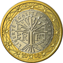 France, Euro, 2000, EF(40-45), Bi-Metallic, KM:1288