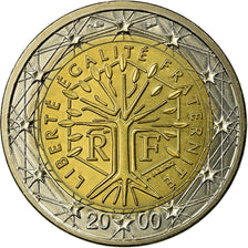 France, 2 Euro, 2000, EF(40-45), Bi-Metallic, KM:1289