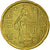 França, 20 Euro Cent, 2001, EF(40-45), Latão, KM:1286