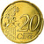 França, 20 Euro Cent, 2001, EF(40-45), Latão, KM:1286