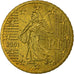 France, 50 Euro Cent, 2001, EF(40-45), Brass, KM:1287