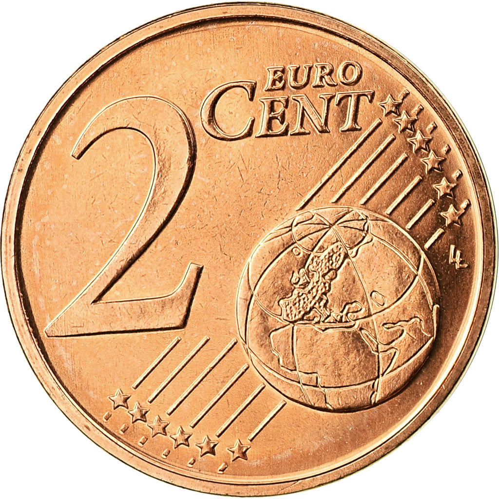 Greece, 2 Euro Cent, 2015, MS(65-70), Copper Plated Steel