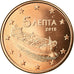 Greece, 5 Euro Cent, 2015, MS(65-70), Copper Plated Steel