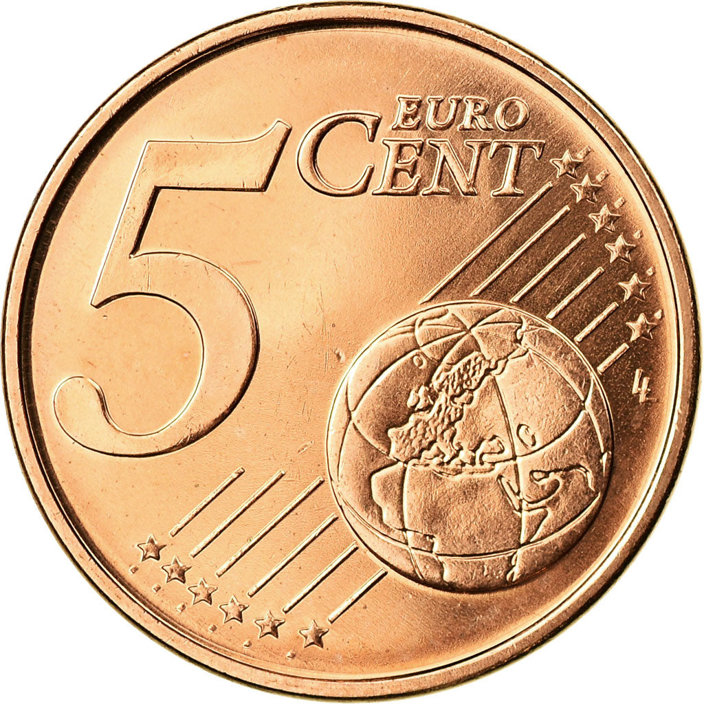 Greece, 5 Euro Cent, 2015, MS(65-70), Copper Plated Steel