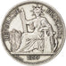 FRENCH INDO-CHINA, Piastre, 1899, Paris, KM #5a.1, AU(50-53), Silver, Lecompte..