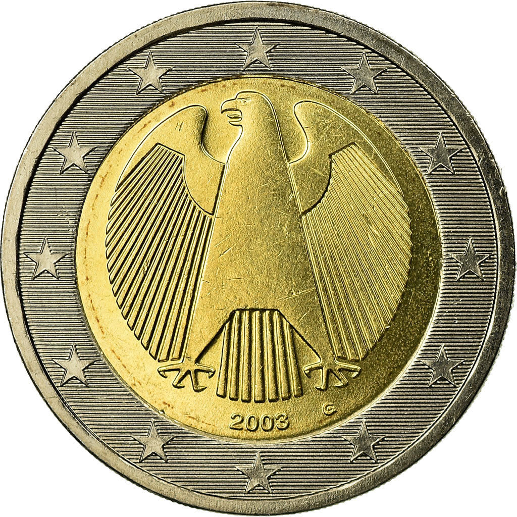 GERMANIA - REPUBBLICA FEDERALE, 2 Euro, 2003, SPL, Bi-metallico, KM:214