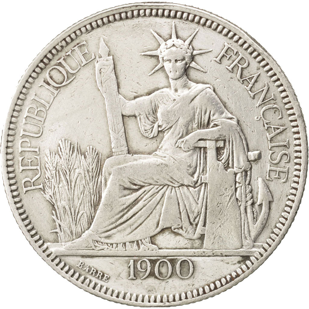 Monnaie, Indochine Française, Piastre, 1900, Paris, TTB, Argent, KM:5a.1
