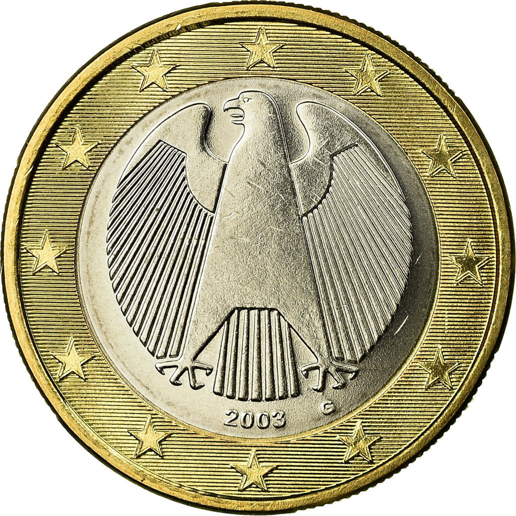 GERMANY - FEDERAL REPUBLIC, Euro, 2003, MS(63), Bi-Metallic, KM:213