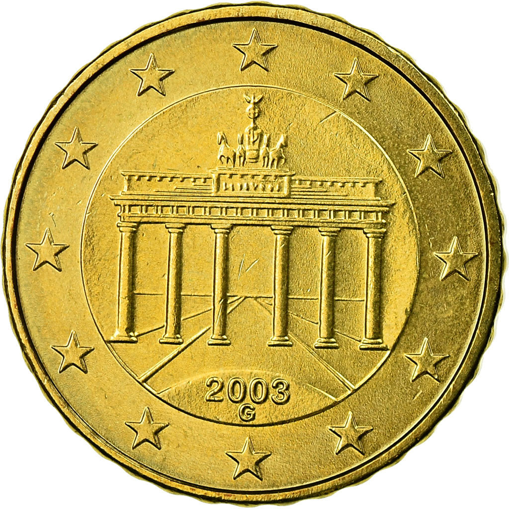 GERMANIA - REPUBBLICA FEDERALE, 10 Euro Cent, 2003, SPL, Ottone, KM:210