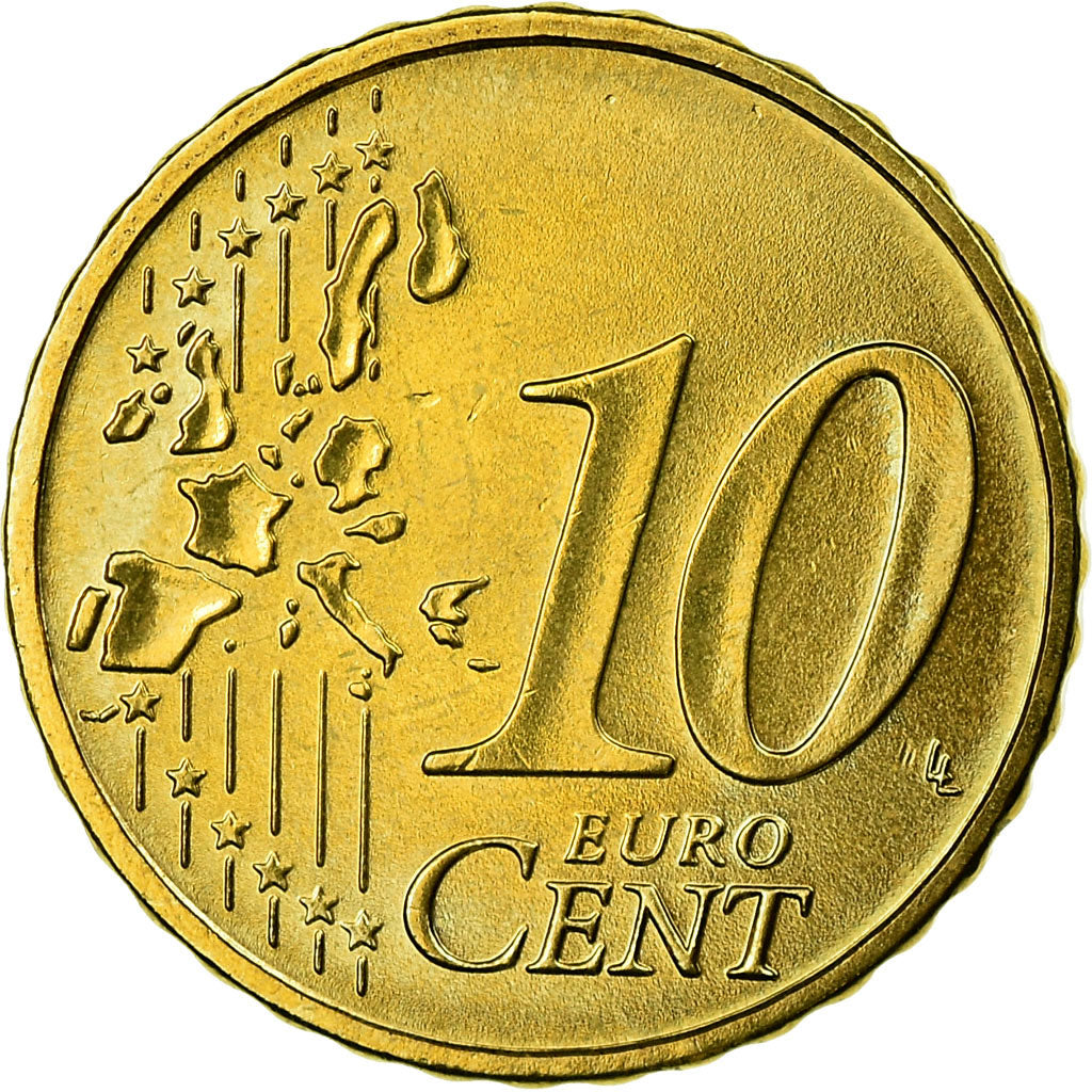 GERMANIA - REPUBBLICA FEDERALE, 10 Euro Cent, 2003, SPL, Ottone, KM:210