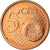 ALEMANHA - REPÚBLICA FEDERAL, 5 Euro Cent, 2003, EF(40-45), Aço Cromado a