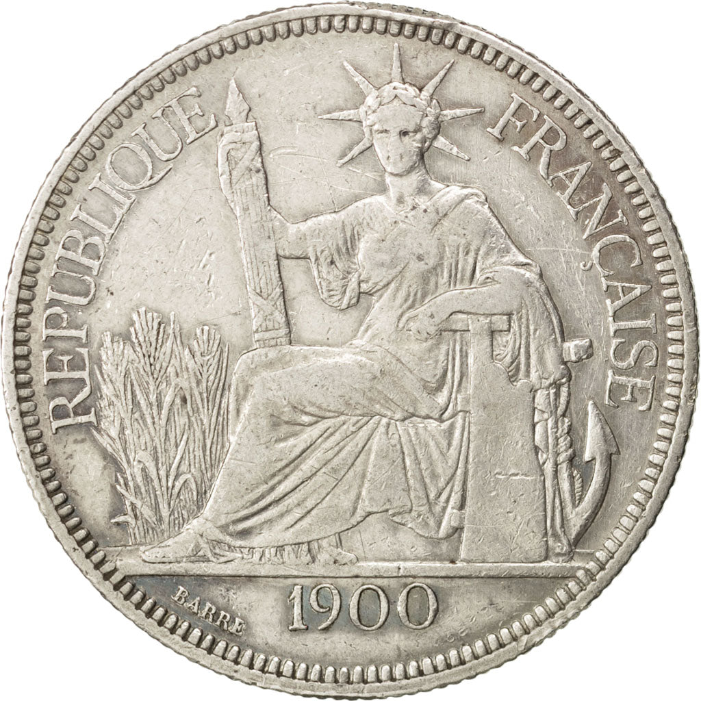 Monnaie, Indochine Française, Piastre, 1900, Paris, TTB, Argent, KM:5a.1
