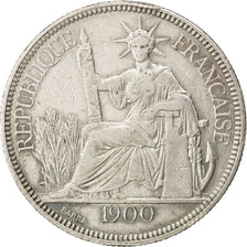 Monnaie, Indochine Française, Piastre, 1900, Paris, TTB, Argent, KM:5a.1