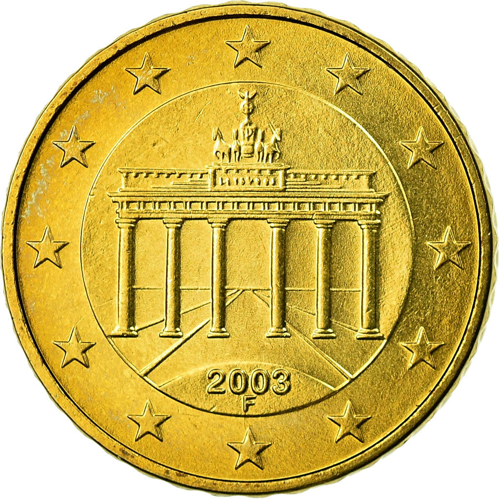 GERMANIA - REPUBBLICA FEDERALE, 10 Euro Cent, 2003, SPL, Ottone, KM:210