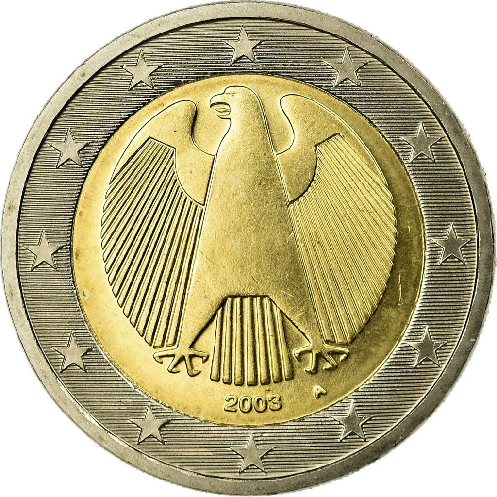 GERMANY - FEDERAL REPUBLIC, 2 Euro, 2003, MS(63), Bi-Metallic, KM:214