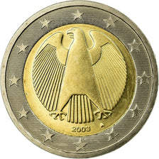 GERMANY - FEDERAL REPUBLIC, 2 Euro, 2003, MS(63), Bi-Metallic, KM:214
