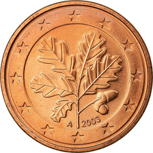 GERMANY - FEDERAL REPUBLIC, 5 Euro Cent, 2003, MS(63), Copper Plated Steel