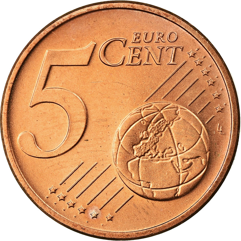 GERMANY - FEDERAL REPUBLIC, 5 Euro Cent, 2003, MS(63), Copper Plated Steel
