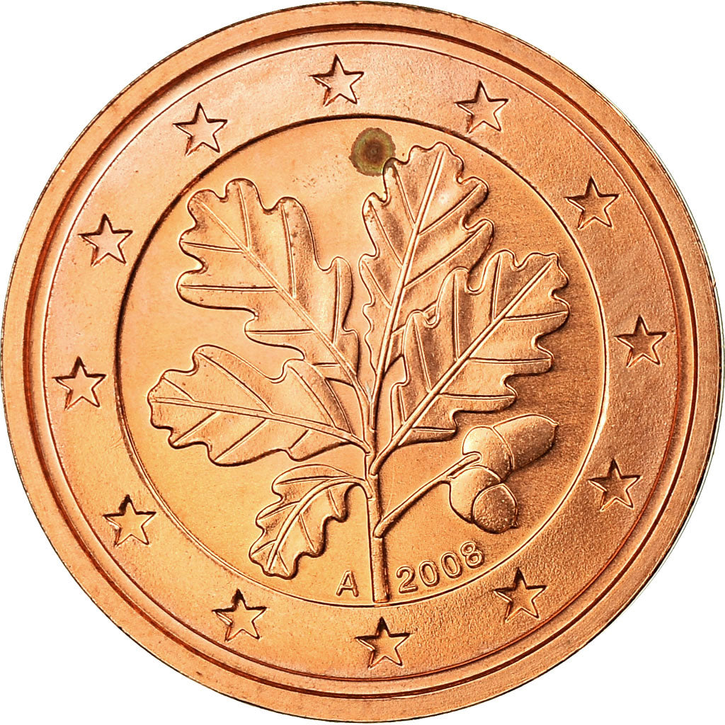 Niemcy - RFN, 2 Euro Cent, 2008, Berlin, EF(40-45), Miedź platerowana stalą