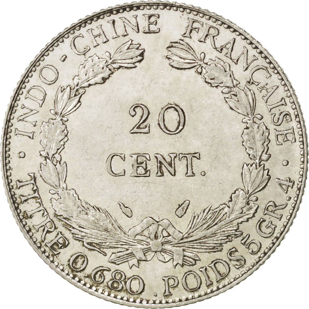 Indochine, 20 Cent 1937, KM 17.2