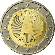 GERMANY - FEDERAL REPUBLIC, 2 Euro, 2008, MS(63), Bi-Metallic, KM:258