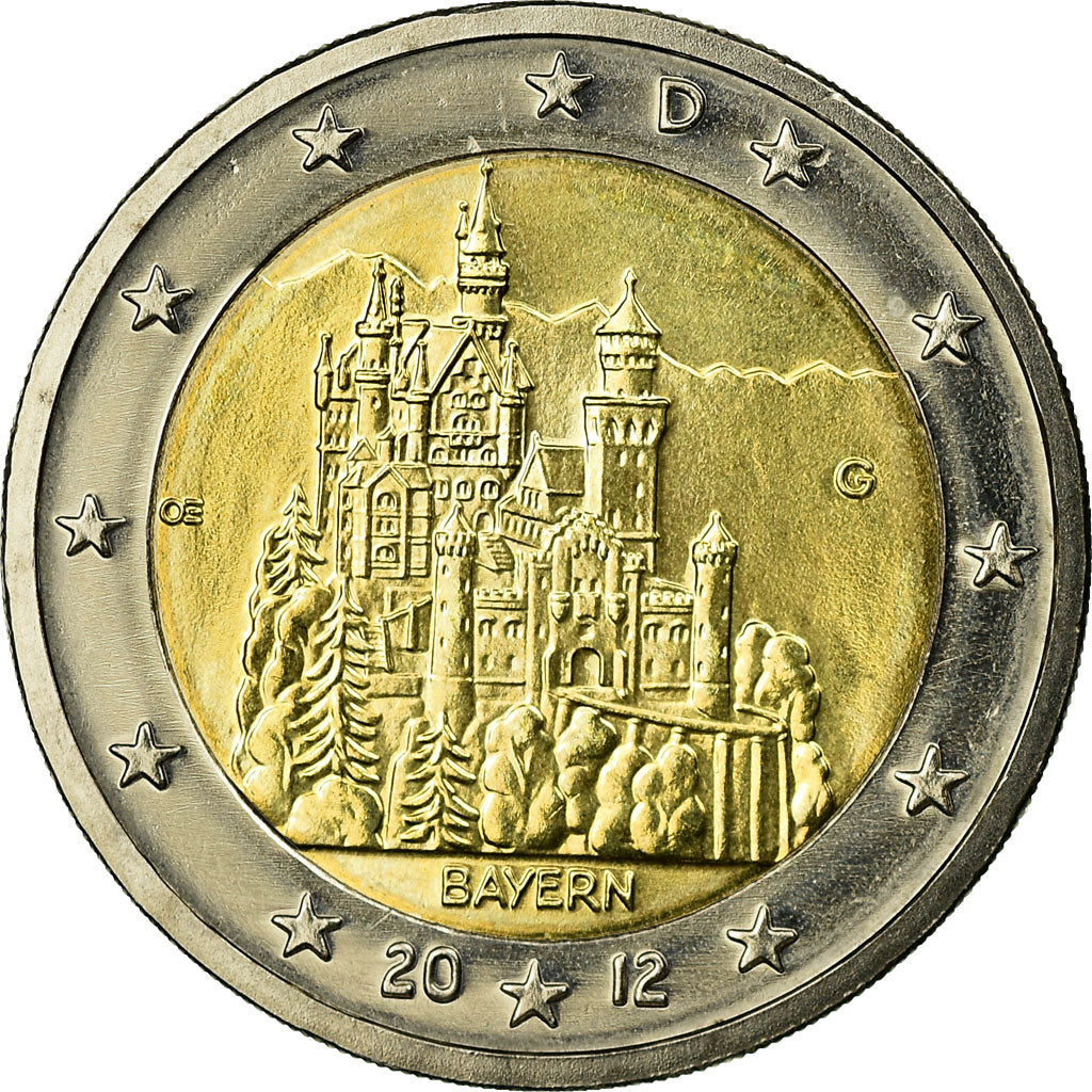 République fédérale allemande, 2 Euro, BAYERN, 2012, SPL, Bi-Metallic, KM:305