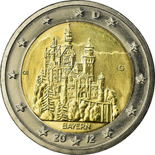 République fédérale allemande, 2 Euro, BAYERN, 2012, SPL, Bi-Metallic, KM:305