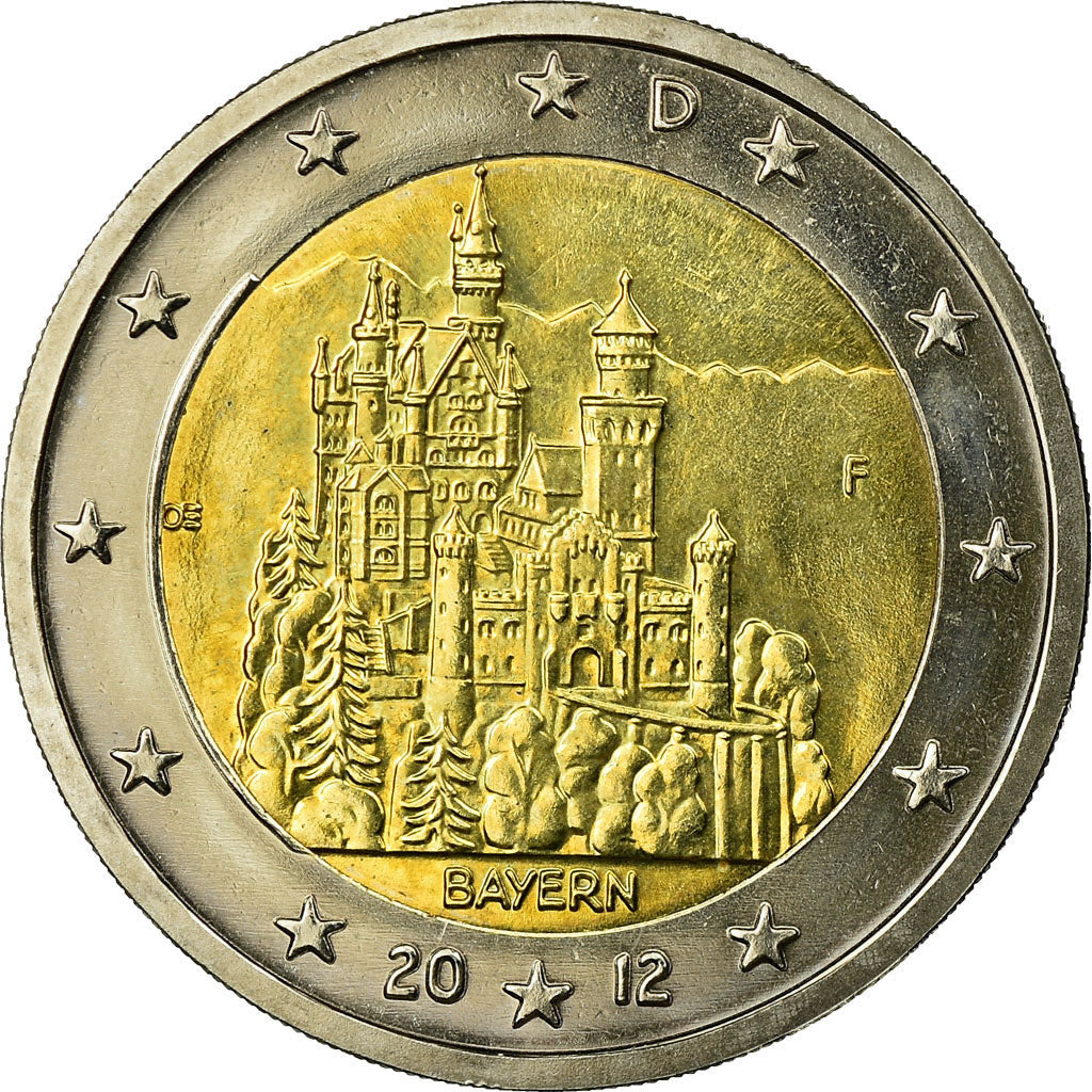 Federale Duitse Republiek, 2 Euro, BAYERN, 2012, PR, Bi-Metallic, KM:305