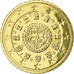 Portugal, 50 Euro Cent, 2016, MS(65-70), Brass