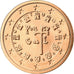 Portugal, 2 Euro Cent, 2016, MS(65-70), Copper Plated Steel