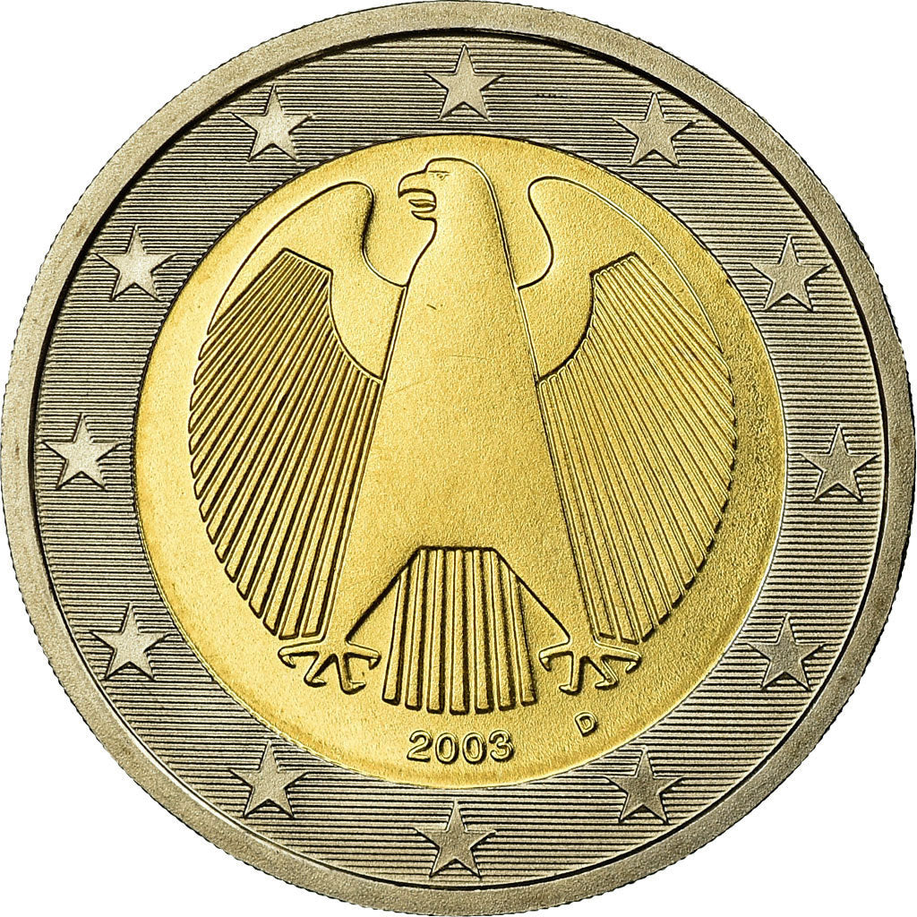 Bundesrepublik Deutschland, 2 Euro, 2003, STGL, Bi-Metallic, KM:214