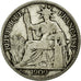 Moneta, Indocina francese, 20 Cents, 1909, Paris, MB, Argento, KM:10