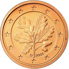 GERMANY - FEDERAL REPUBLIC, Euro Cent, 2003, MS(65-70), Copper Plated Steel
