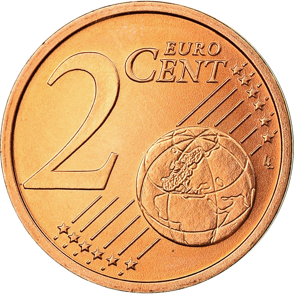 GERMANY - FEDERAL REPUBLIC, 2 Euro Cent, 2003, MS(65-70), Copper Plated Steel