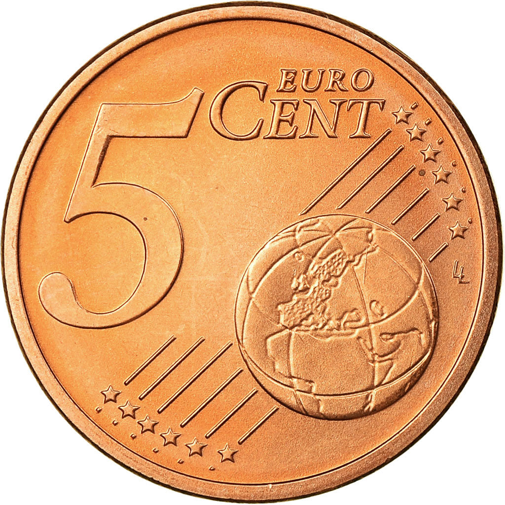 GERMANY - FEDERAL REPUBLIC, 5 Euro Cent, 2003, MS(65-70), Copper Plated Steel