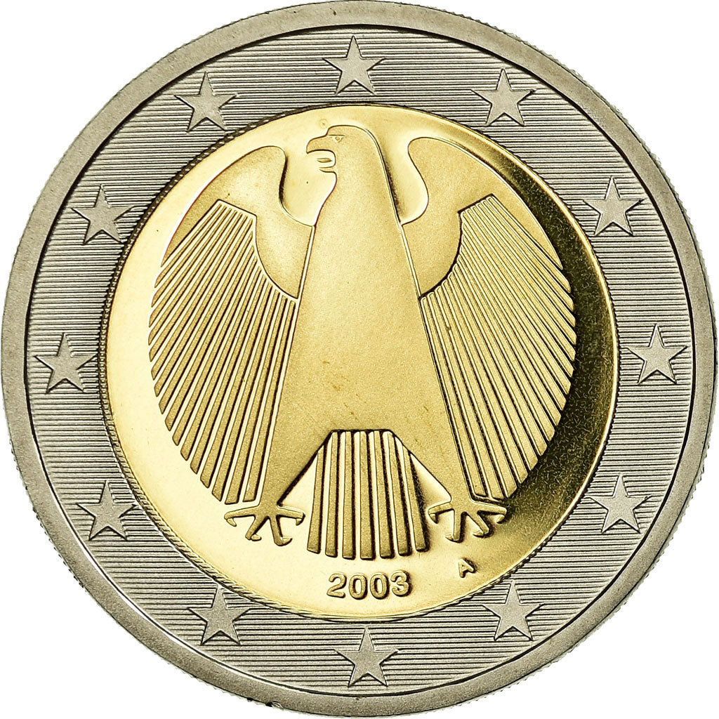 GERMANY - FEDERAL REPUBLIC, 2 Euro, 2003, Proof, MS(65-70), Bi-Metallic, KM:214