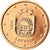 Letónia, Euro Cent, 2014, MS(63), Aço Cromado a Cobre, KM:150