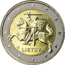 Lituania, 2 Euro, 2015, SC, Bimetálico