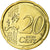 Lithuania, 20 Euro Cent, 2015, MS(63), Brass