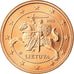Lithuania, 5 Euro Cent, 2015, MS(63), Copper Plated Steel