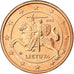Lithuania, Euro Cent, 2015, UNZ, Copper Plated Steel