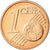 Lituânia, Euro Cent, 2015, MS(63), Aço Cromado a Cobre