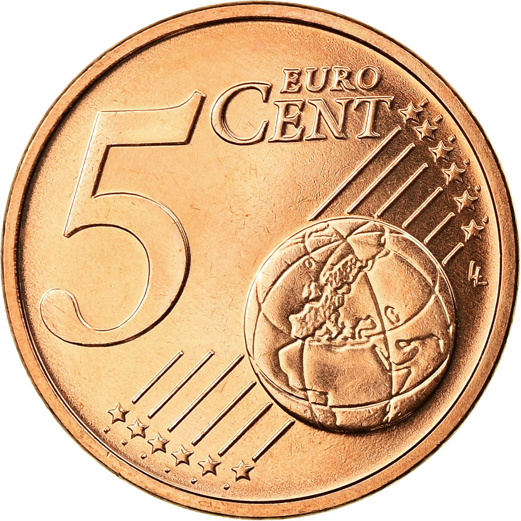 Lituania, 5 Euro Cent, 2015, SPL, Acciaio placcato rame