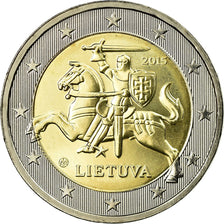 Lituania, 2 Euro, 2015, SPL, Bi-metallico