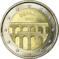 Spain, 2 Euro, Aqueduc de Ségovie, 2016, MS(63), Bi-Metallic