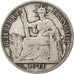 FRENCH INDO-CHINA, 20 Cents, 1911, Paris, KM #10, VF(30-35), Silver, Lecompte...