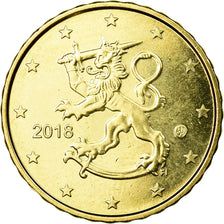 Finland, 10 Euro Cent, 2018, MS(63), Brass