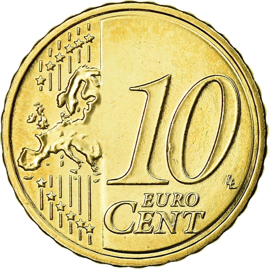 Finland, 10 Euro Cent, 2018, MS(63), Brass