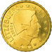 Luxemburgo, 10 Euro Cent, 2003, MS(63), Latão, KM:78